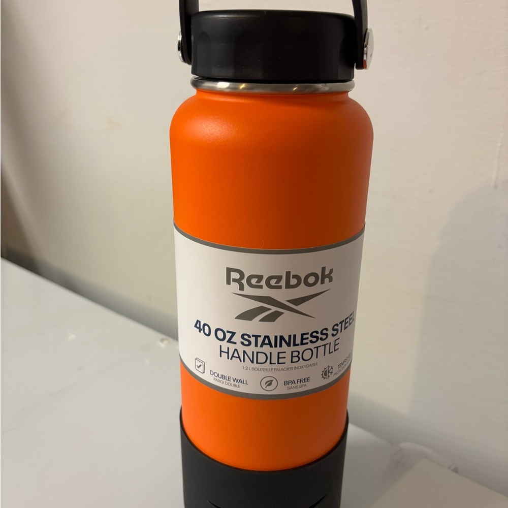 Reebok Vibrant Orange Stainless Steel Bottle